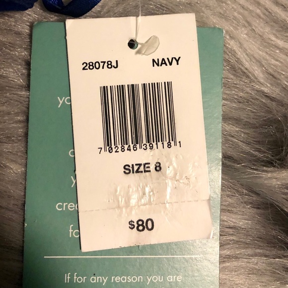 Blue one shoulder beautiful dress new with tags - Picture 4 of 8